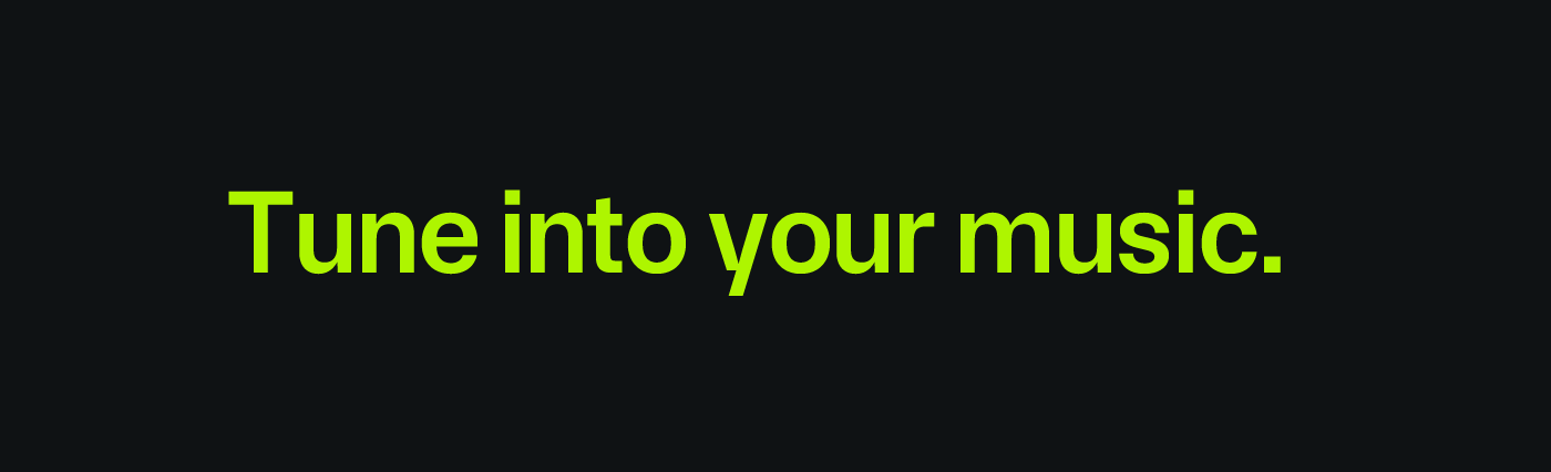 Neon Green on Midnight
