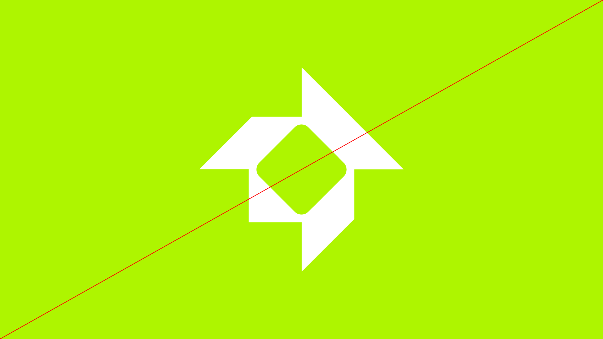 White on Neon Green
